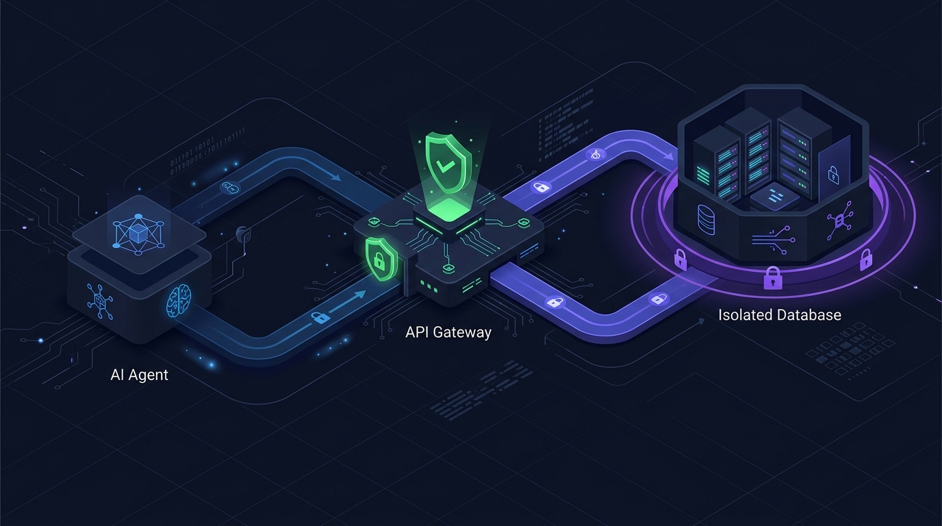 A technical flowchart depicting an isolated sandbox model for secure AI agent execution with human in the loop verification.